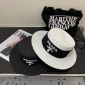 Replica Prada flat straw hat