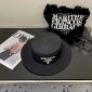 Replica Prada flat straw hat