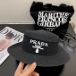 Replica Prada flat straw hat