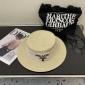 Replica Prada flat straw hat