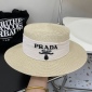 Replica Prada flat straw hat