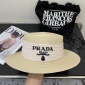 Replica Prada flat straw hat