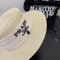 Replica Prada flat straw hat