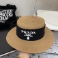 Replica Prada flat straw hat