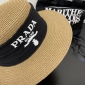 Replica Prada flat straw hat