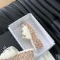 Replica Chanel plush platform slippers