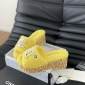 Replica Chanel plush platform slippers