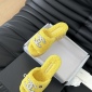 Replica Chanel plush platform slippers