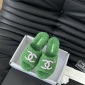 Replica Chanel plush platform slippers