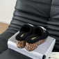 Replica Chanel plush platform slippers