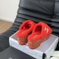 Replica Chanel plush platform slippers