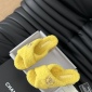 Replica Chanel plush platform slippers