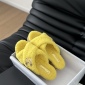 Replica Chanel plush platform slippers