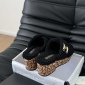 Replica Chanel plush platform slippers