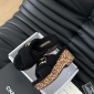 Replica Chanel plush platform slippers