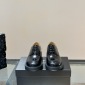 Replica Prada Bright leather derby shoes