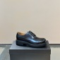 Replica Prada Bright leather derby shoes