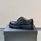 Replica Prada Bright leather derby shoes