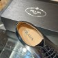 Replica Prada Bright leather derby shoes