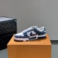 Replica Louis Vuitton X Nike Cowhide spliced sneakers