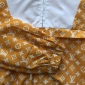 Replica Louis Vuitton - Monogram Printed Technical Track Top Golden Yellow. Size 50