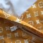 Replica Louis Vuitton - Monogram Printed Technical Track Top Golden Yellow. Size 50