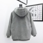 Replica Balenciaga Jacket Hooded Wool in Gray