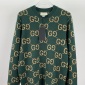 Replica GG wool jacquard jumper in Green Ready-to-wear | GUCCI® SI