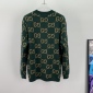 Replica GG wool jacquard jumper in Green Ready-to-wear | GUCCI® SI