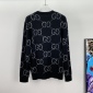 Replica GUCCI - Monogram-pattern ribbed-trim wool-blend knitted jumper | Selfridges.com