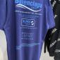 Replica Balenciaga T-Shirt Dry Cleaning Boxy in Blue