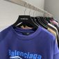 Replica Balenciaga T-Shirt Dry Cleaning Boxy in Blue