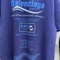 Replica Balenciaga T-Shirt Dry Cleaning Boxy in Blue