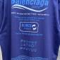 Replica Balenciaga T-Shirt Dry Cleaning Boxy in Blue