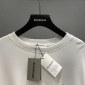 Replica Balenciaga T-Shirt Bonjour in White