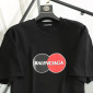 Replica Balenciaga T-Shirt Two Color Ball in Black