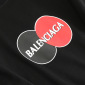 Replica Balenciaga T-Shirt Two Color Ball in Black