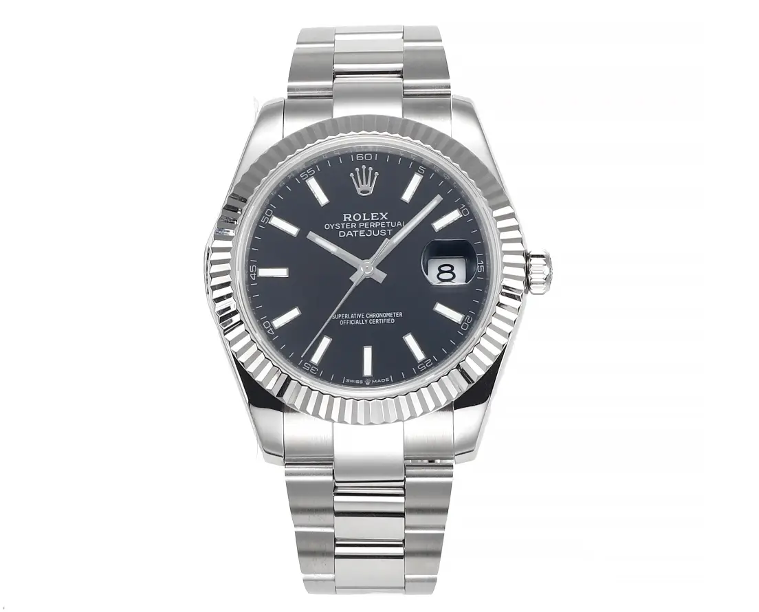 Rolex Datejust 41 Black Dial Stainless Steel Automatic Watch with 3235 Movement