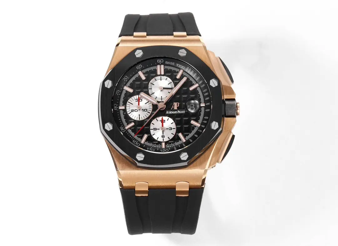 Audemars Piguet Royal Oak Offshore Rose Gold Black Ceramic Chronograph Watch