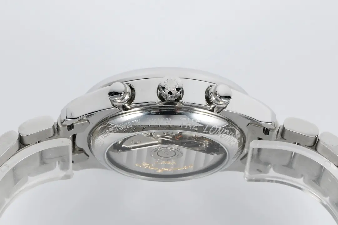 Longines Master Collection Moonphase Eight Hand V4 Edition Silver Stainless Steel with Blue Dial - Image 8