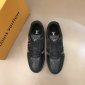 Replica Louis Vuitton Sneaker Trainer in Black sole