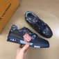 Replica Louis Vuitton Sneaker Trainer in Blue sole