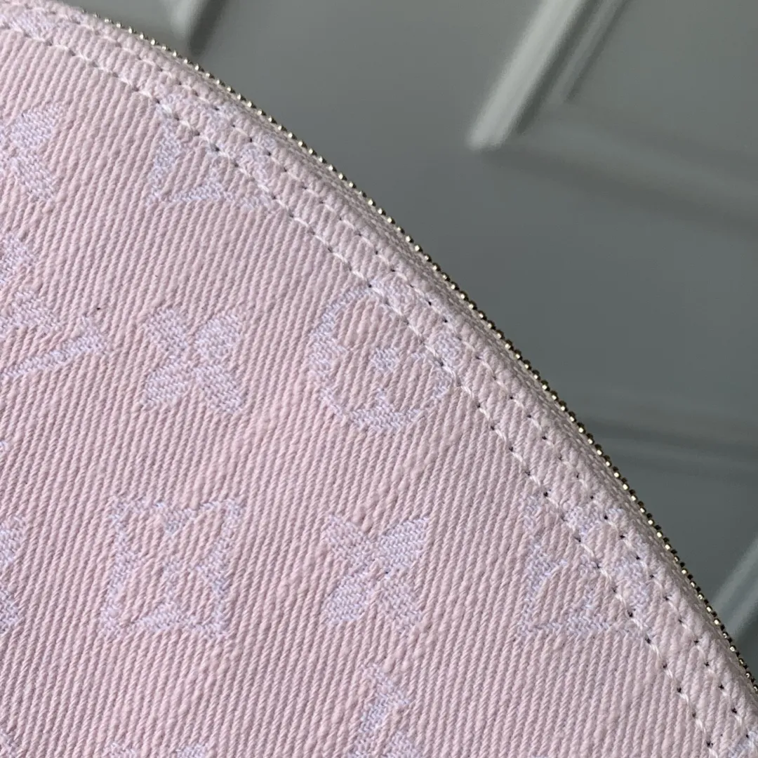 Louis Vuitton ピンク Monogram Denim 化粧ポーチ - 画像 (6)