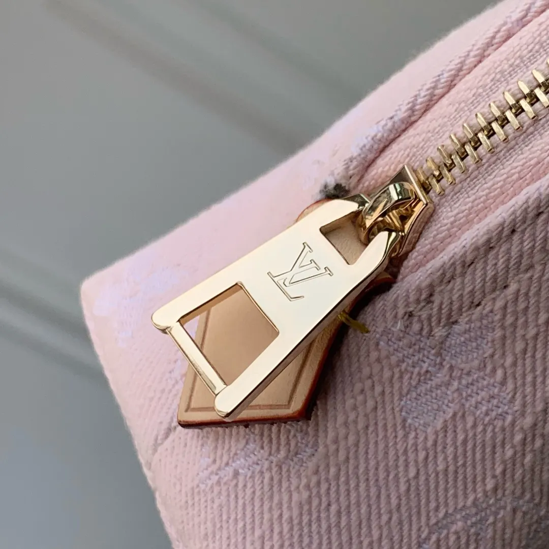 Louis Vuitton ピンク Monogram Denim 化粧ポーチ - 画像 (7)