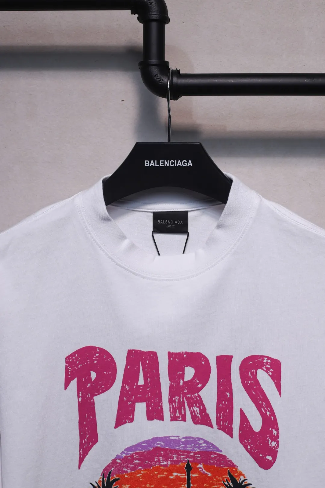 BALENCIAGA新作白プリント半袖Tシャツ - 画像 (4)