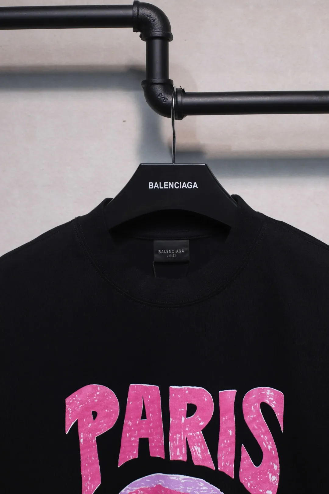 BALENCIAGA新作黒プリント半袖Tシャツ - 画像 (4)