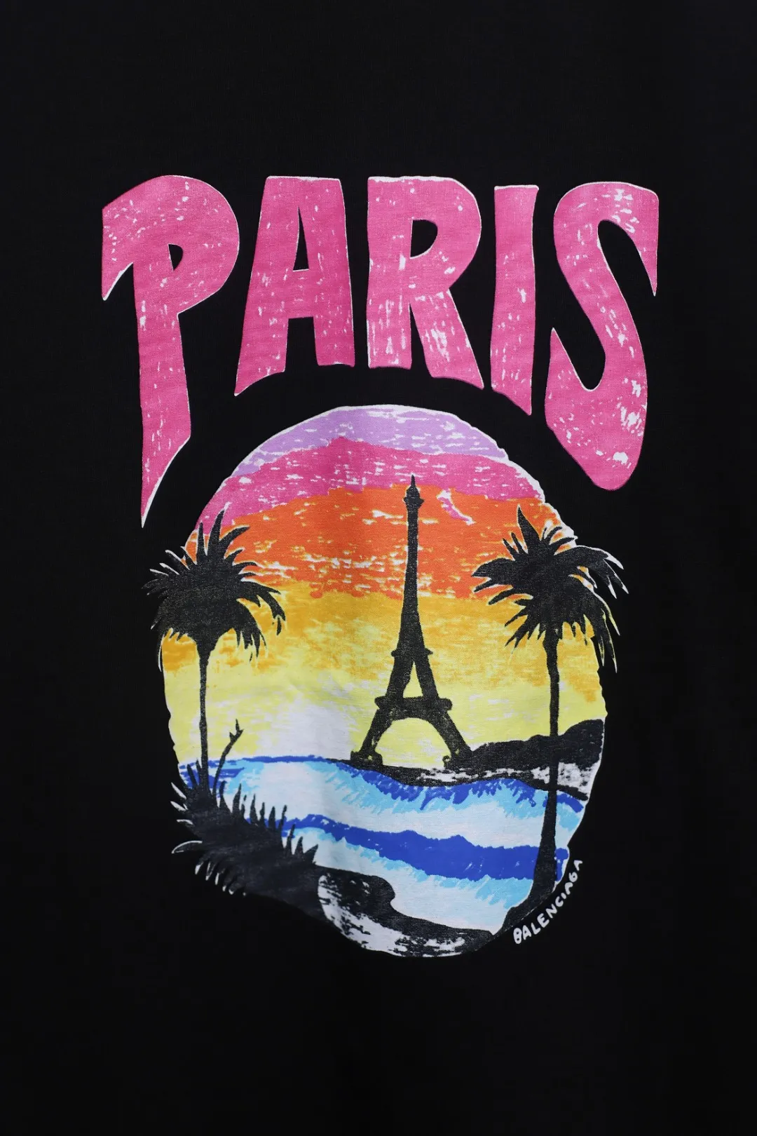 BALENCIAGA新作黒プリント半袖Tシャツ - 画像 (9)