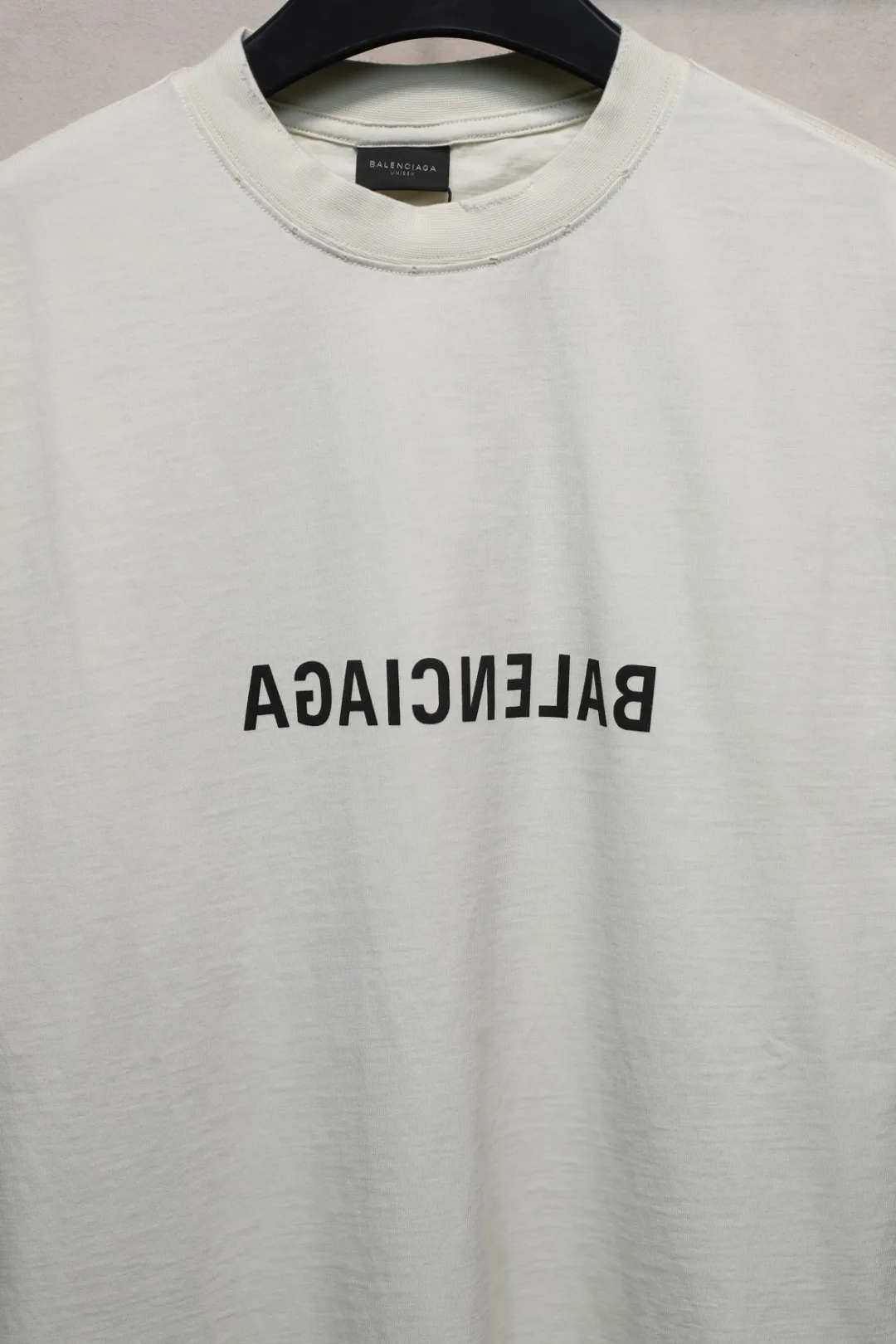 BALENCIAGA ホワイト ミラーロゴTシャツ - 画像 (9)