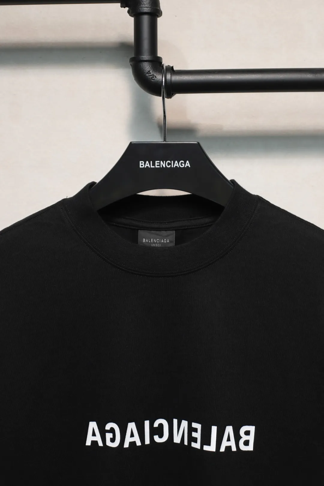 BALENCIAGA黒半袖Tシャツ新作アルファベット - 画像 (4)
