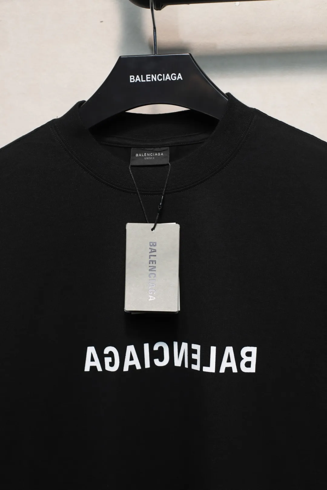BALENCIAGA黒半袖Tシャツ新作アルファベット - 画像 (7)